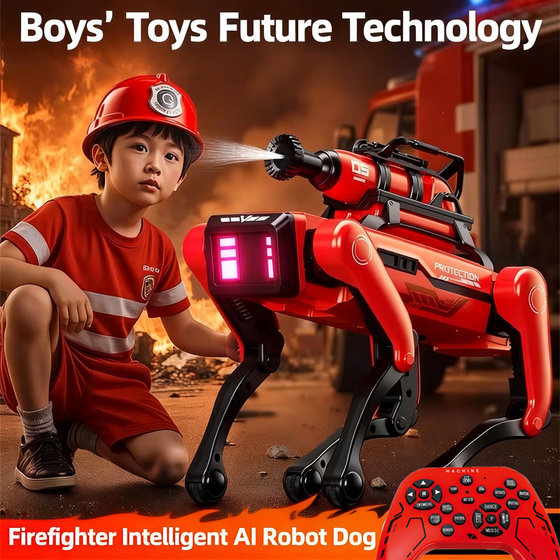 Remote Control Toys - AI Robot Dog Intelligent Firefighting Robot