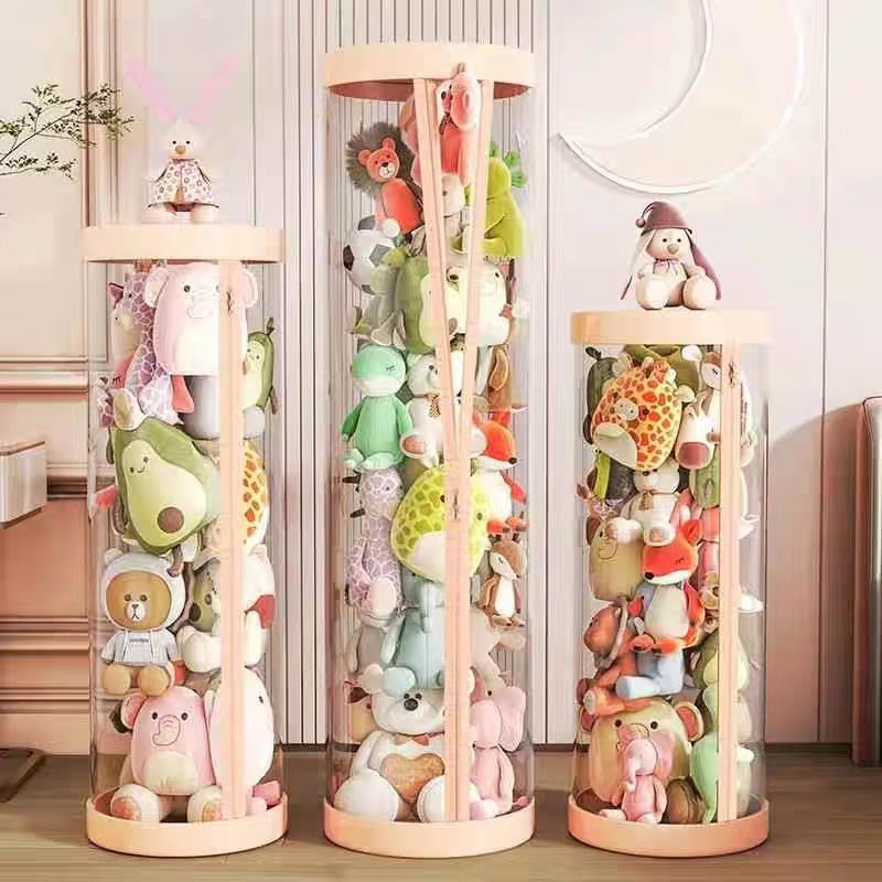 Stuffed Toy Storage Barrel wit - Dolls 评论和价格