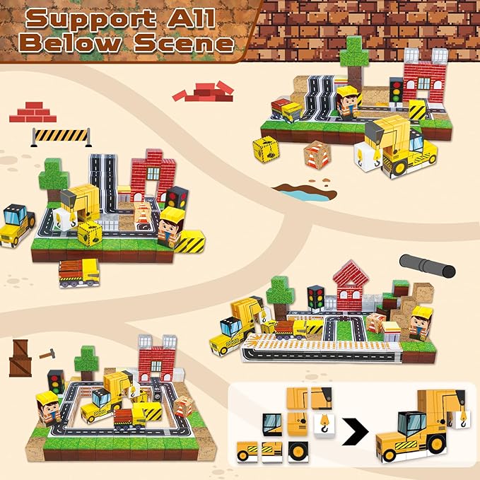 100PCS Magnetic Blocks, Magnet - Magnetic Building Tiles Set 100Pcs 评论和价格