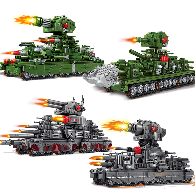 Tank World Cartoon Model Muild - Lego Compatible Military Tank 评论和价格