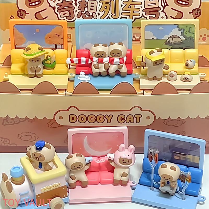 Genuine Kkv Doggy Cat Fantasy  - Anime Action Figure Blind Box 评论和价格