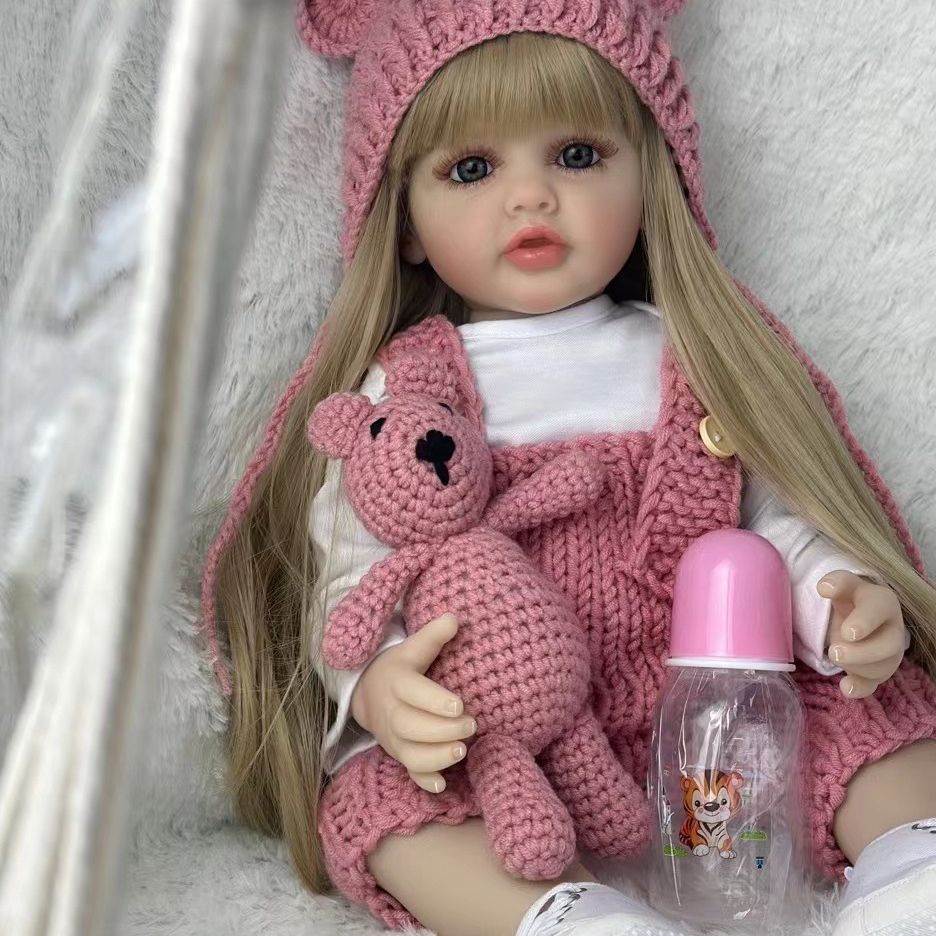 BZDOLL 55cm 22inch Lifelike Re - Reborn Baby Doll Silicone Realistic 评论和价格