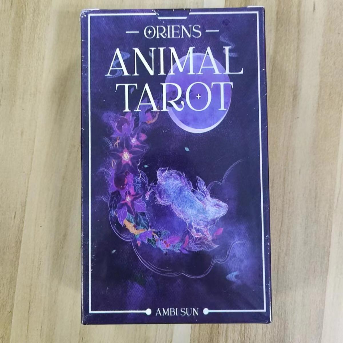 12x7 Cm Oriens Animal Tarot 78 - Tarot Cards Deck With Guidebook 评论和价格