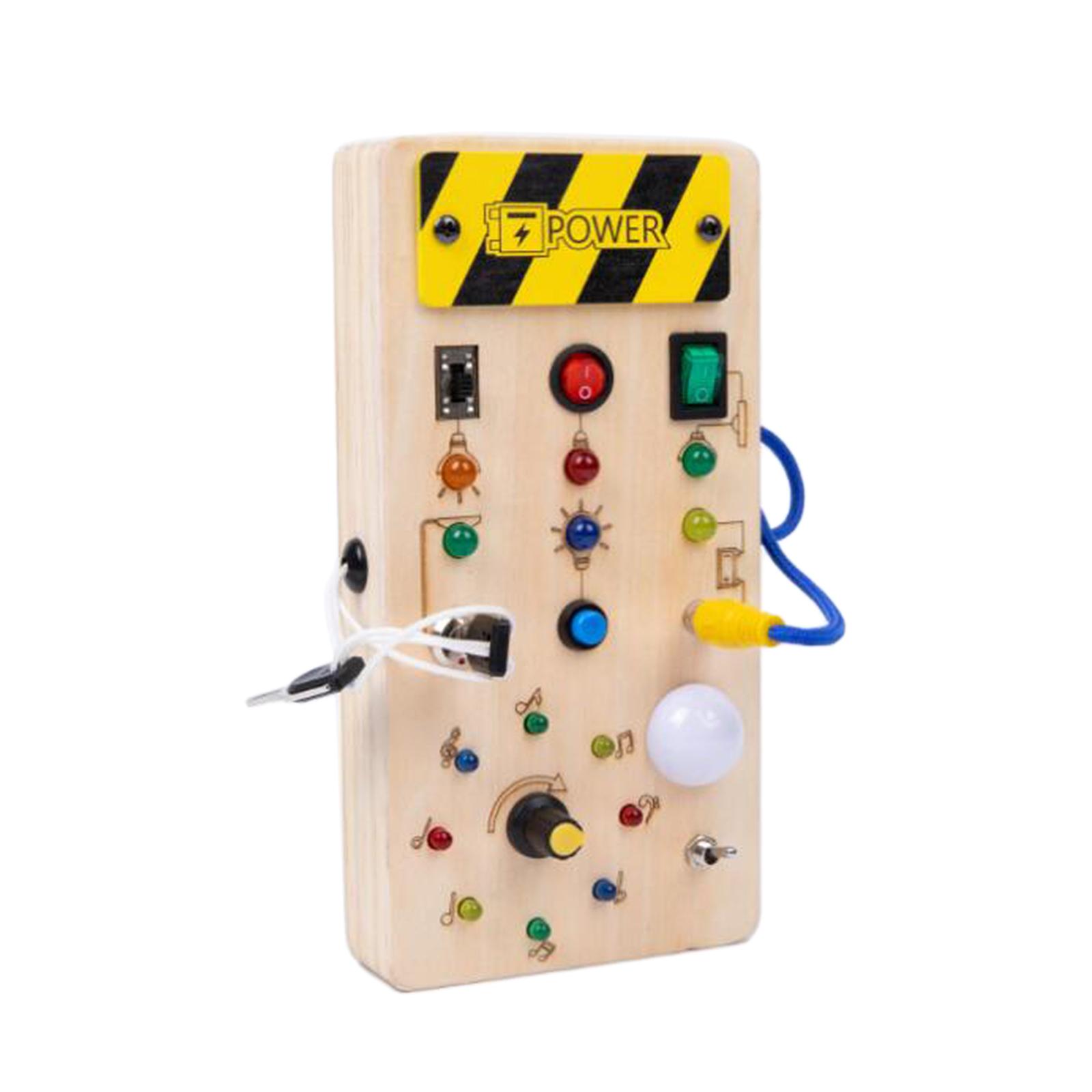 LED Wooden Sensory Board Toddl - Montessori Wooden Busy Board Toddler 评论和价格