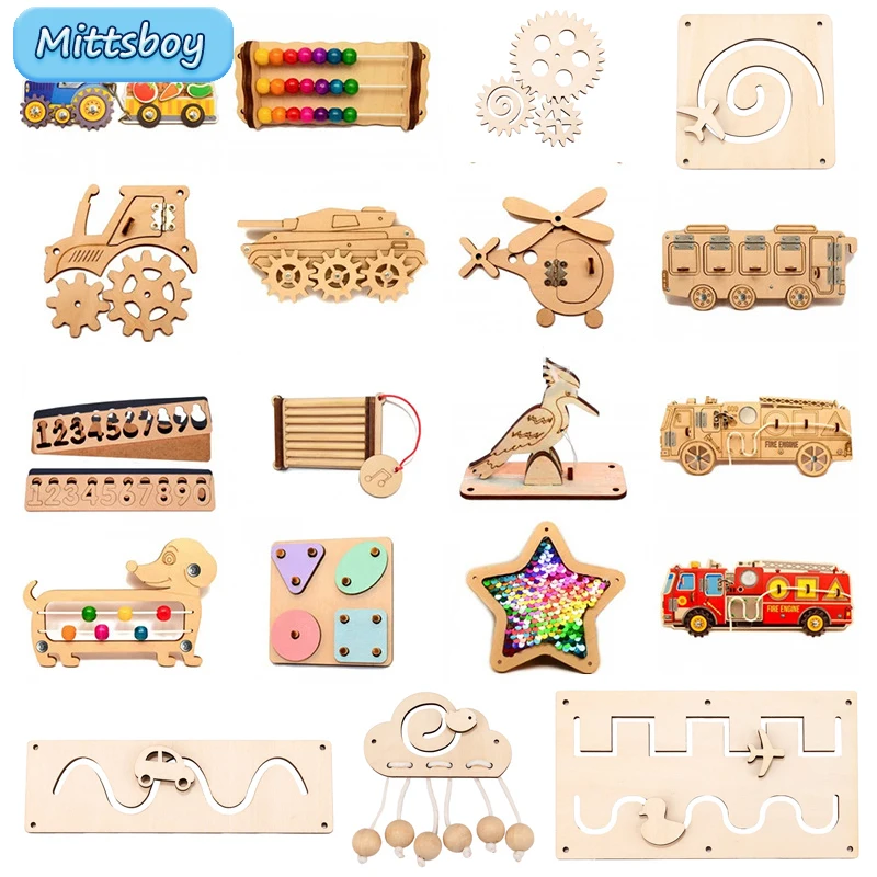 DIY Busy Board Montessori Hot  - Montessori Wooden Busy Board Toddler 评论和价格