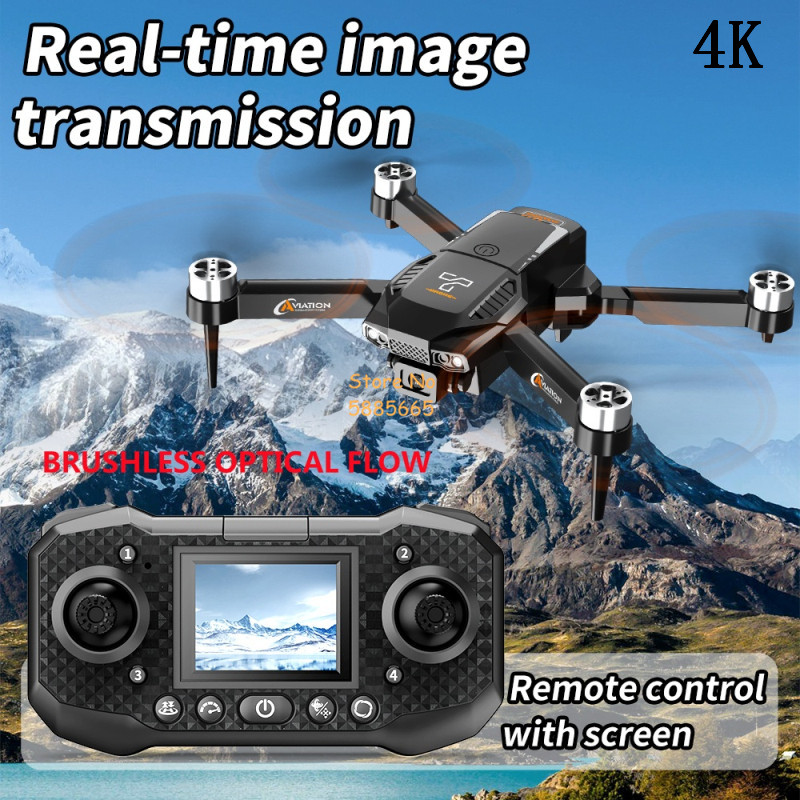 4K Dual Camera Optical Flow Br - Fpv Brushless Rc Drone 4K 评论和价格