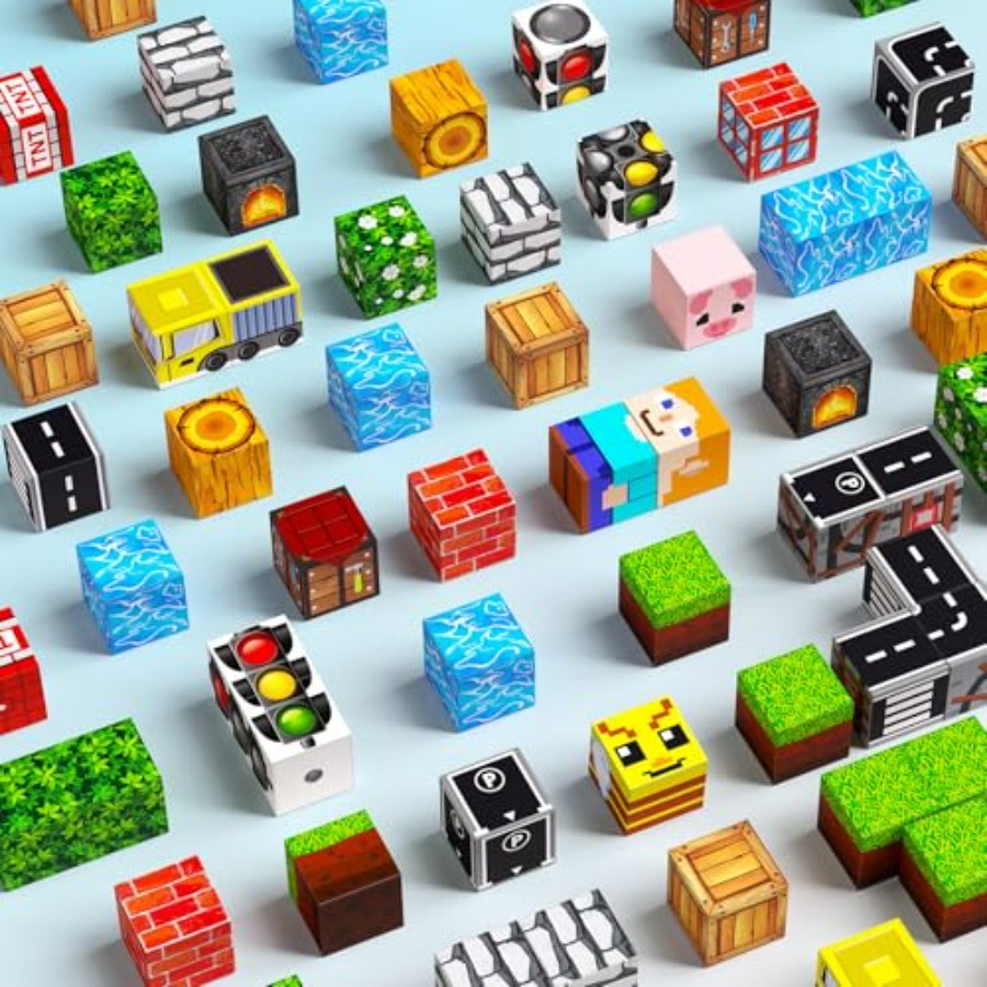 100PCS Magnetic Blocks, 0.8 in - Magnetic Building Tiles Set 100Pcs 评论和价格