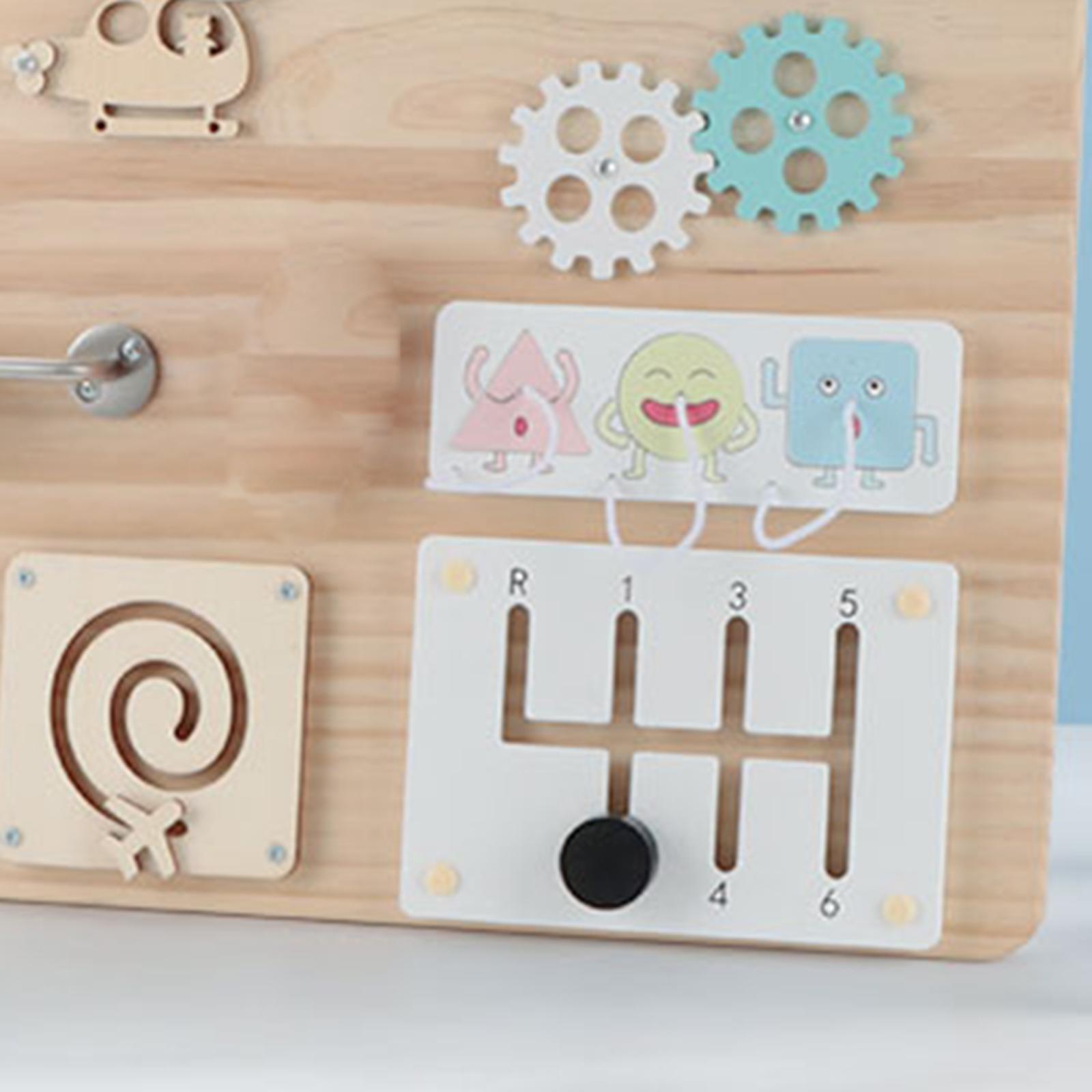 Wooden Busy Board Material Sen - Montessori Wooden Busy Board Toddler 评论和价格
