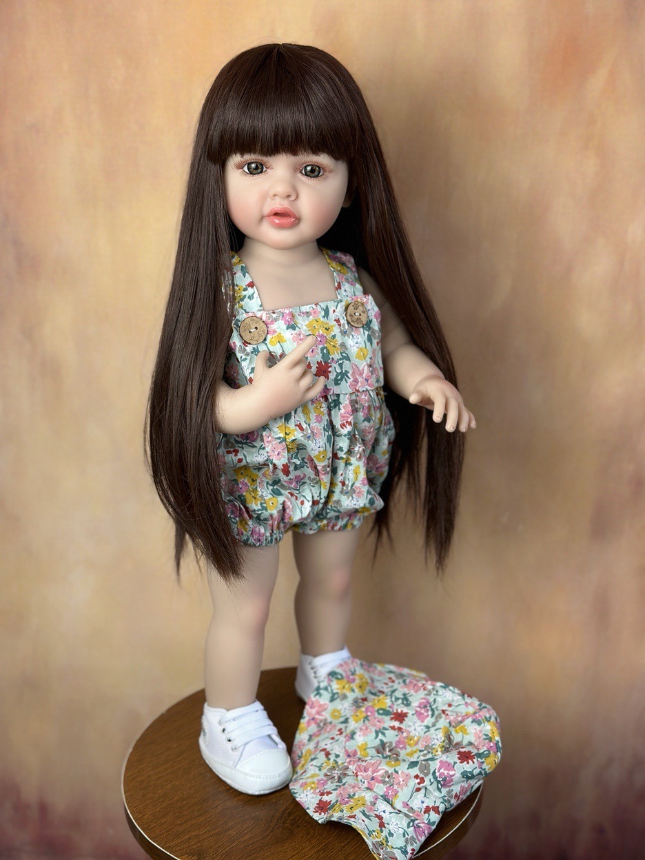 22Inch Cuddly Full Body Silico - Reborn Baby Doll Silicone Realistic 评论和价格