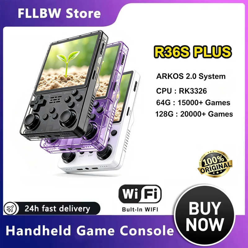 FLLBW Original Arkos R36s Plus - Retro Handheld Game Console R36S 评论和价格