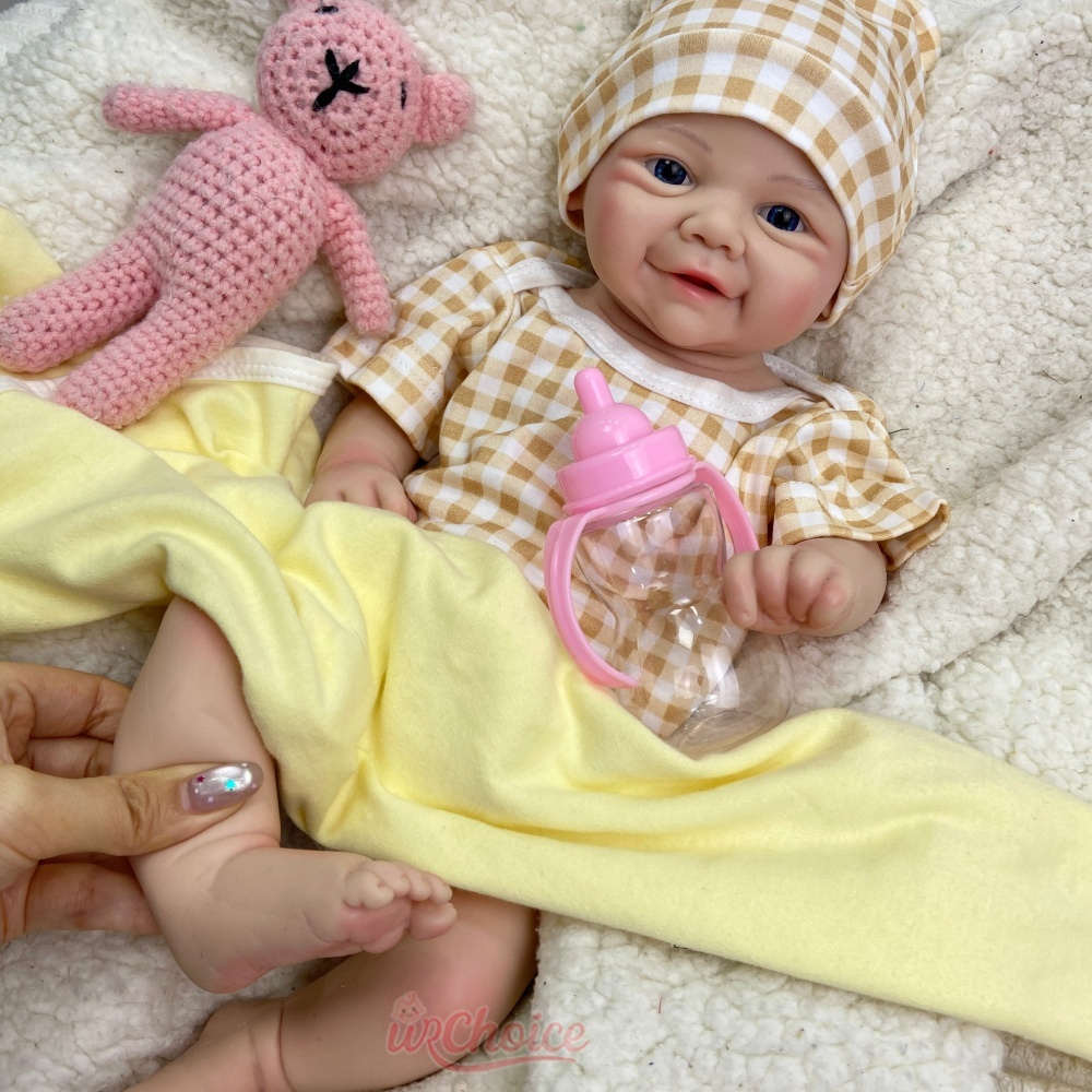 Open Eyes Full Body Silicone R - Reborn Baby Doll Silicone Realistic 评论和价格