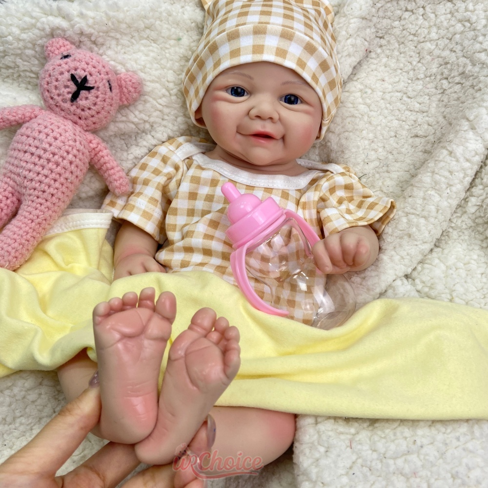 Open Eyes Full Body Silicone R - Reborn Baby Doll Silicone Realistic 评论和价格