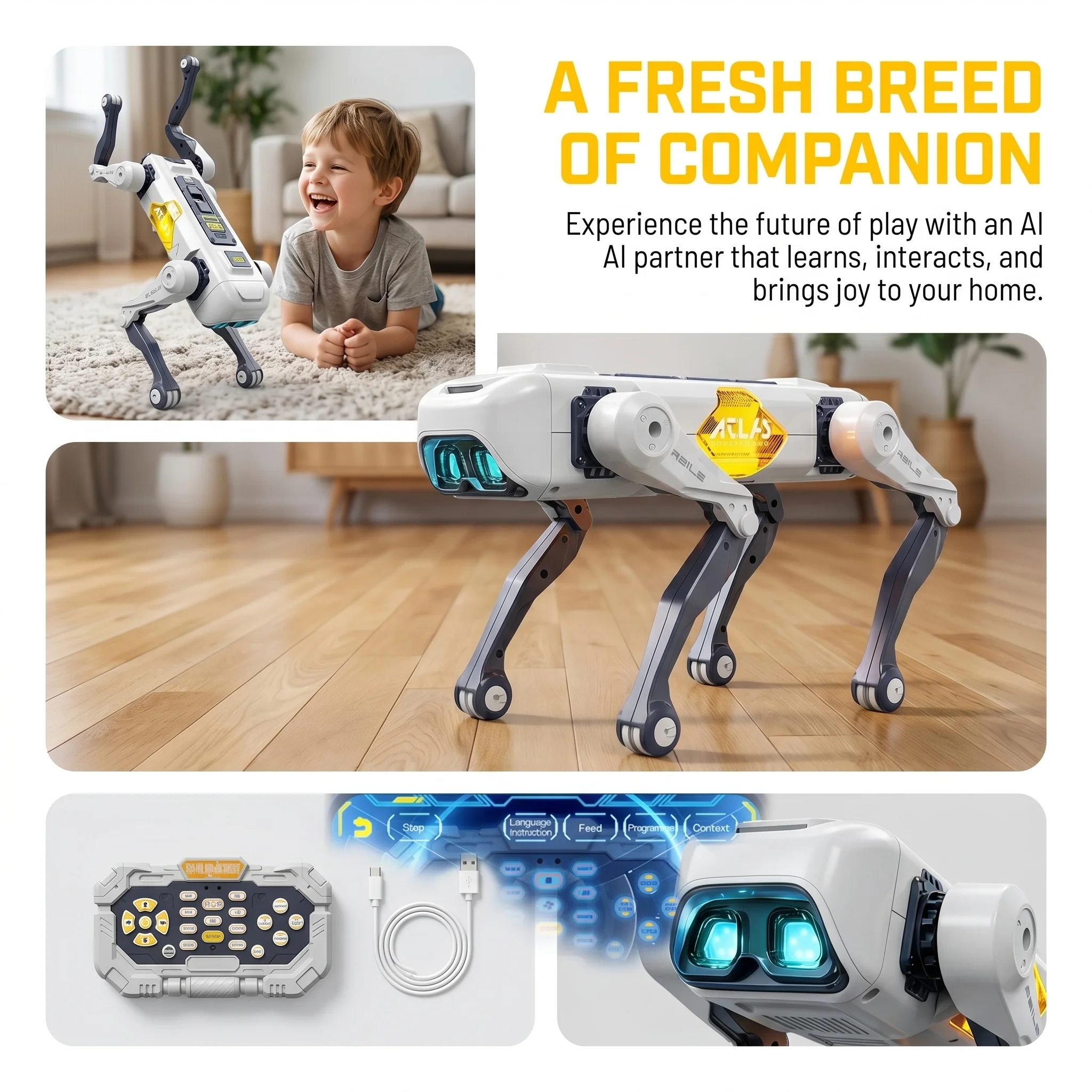 AI Smart Robot Dog, Voice & AP - Educational Toys 评论和价格