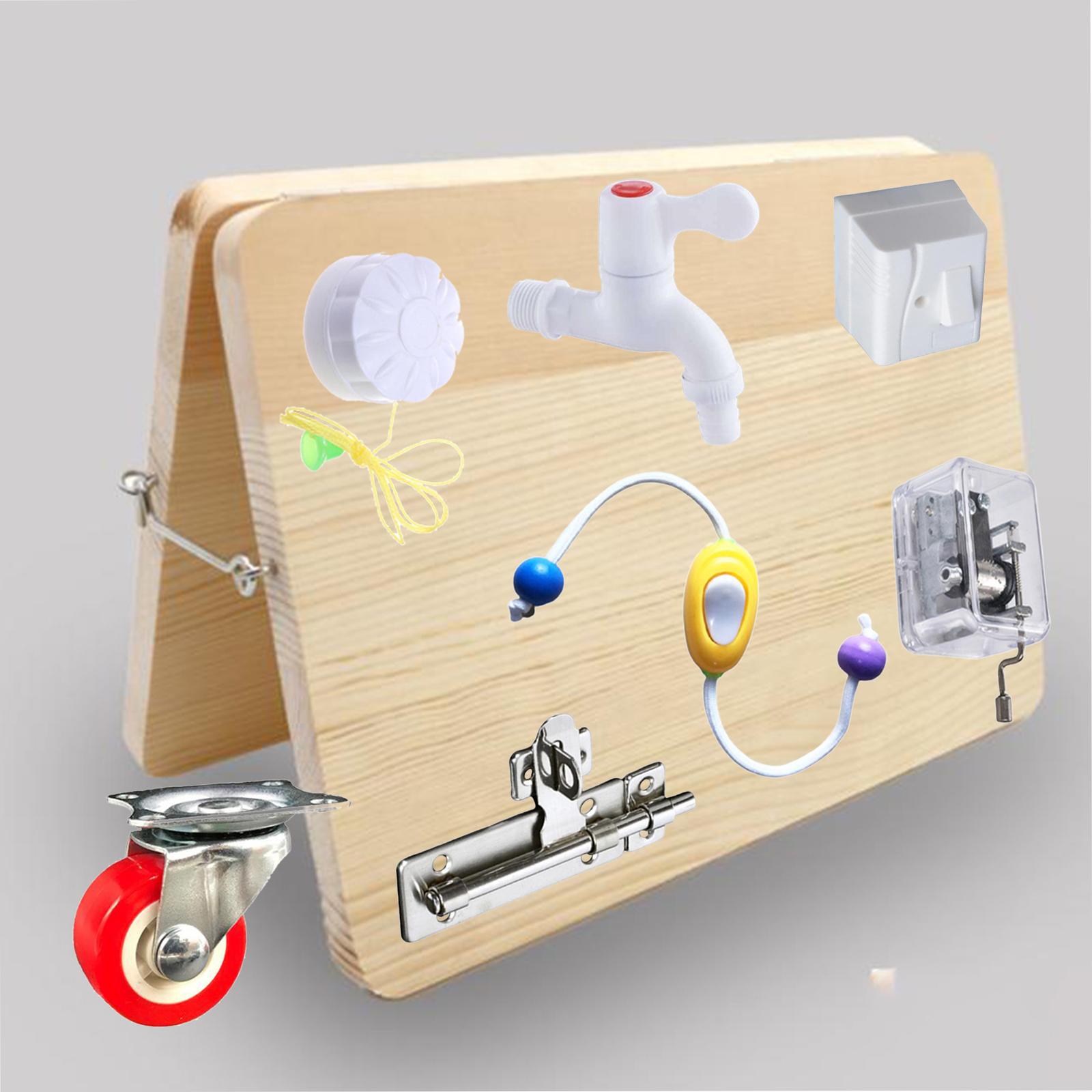 Montessori Sensory Busy Board  - Montessori Wooden Busy Board Toddler 评论和价格
